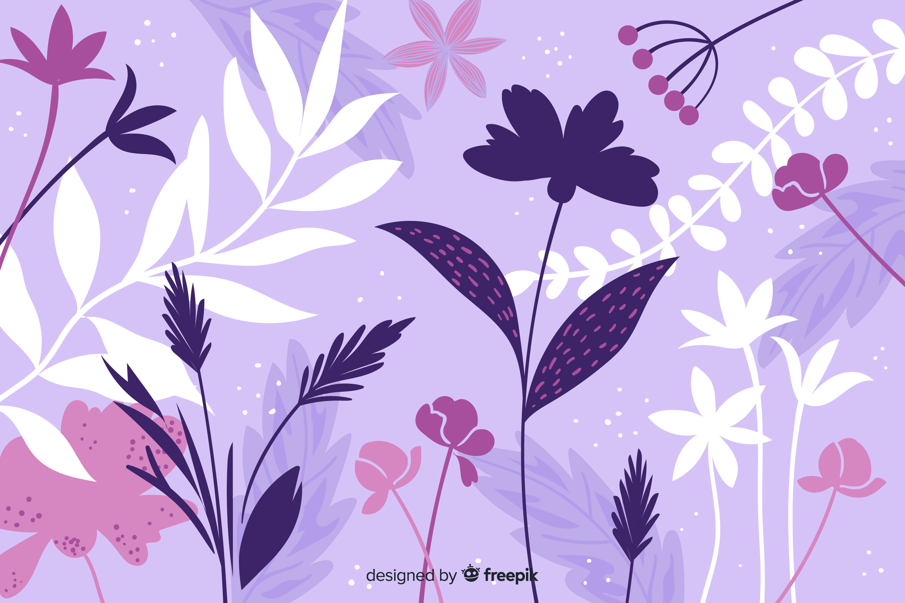 Purple Flowers Free Vector Graphics | Everypixel