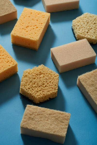 Sponges for Cleaning Randomly Laid Out