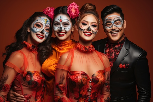 The day of the dead dancers
