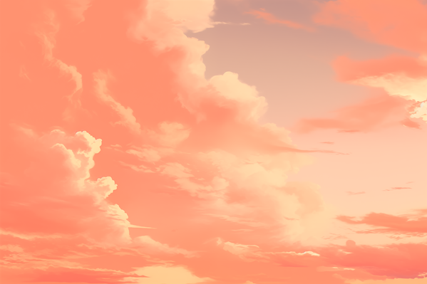 A Pink and Orange Sky with Clouds