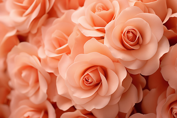 A Close up of Many Pink Roses in a Bouquet Together